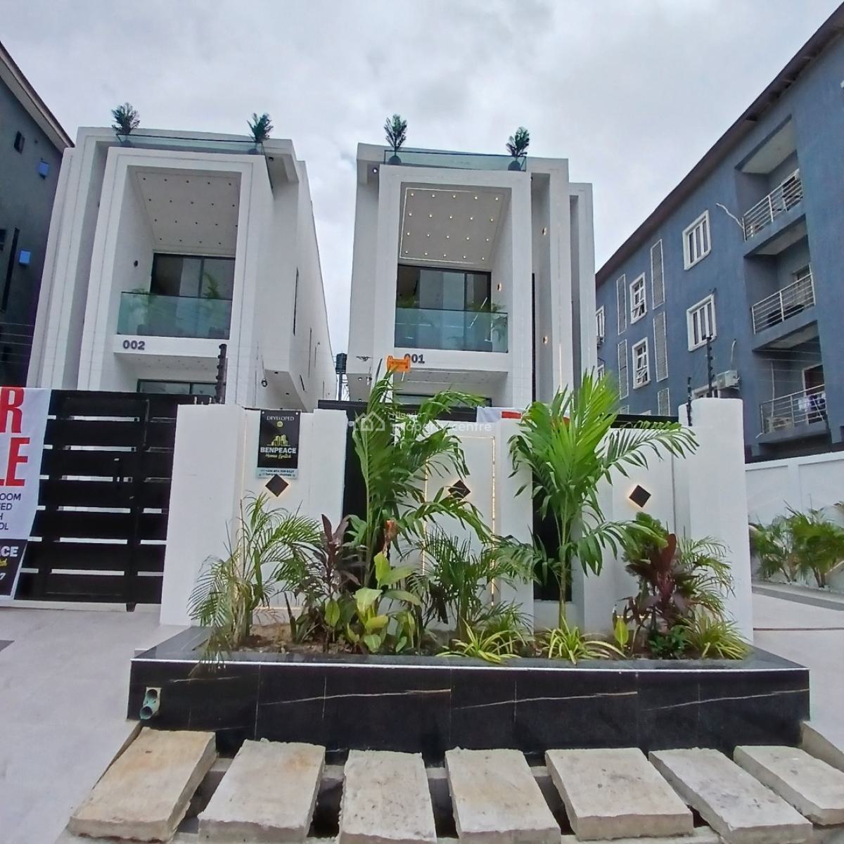 Gigantic 5 Bedroom Luxury Home with Swimming Pool, Bq, Chevron Toll Gate, Lekki, Lagos, Detached Duplex for Sale