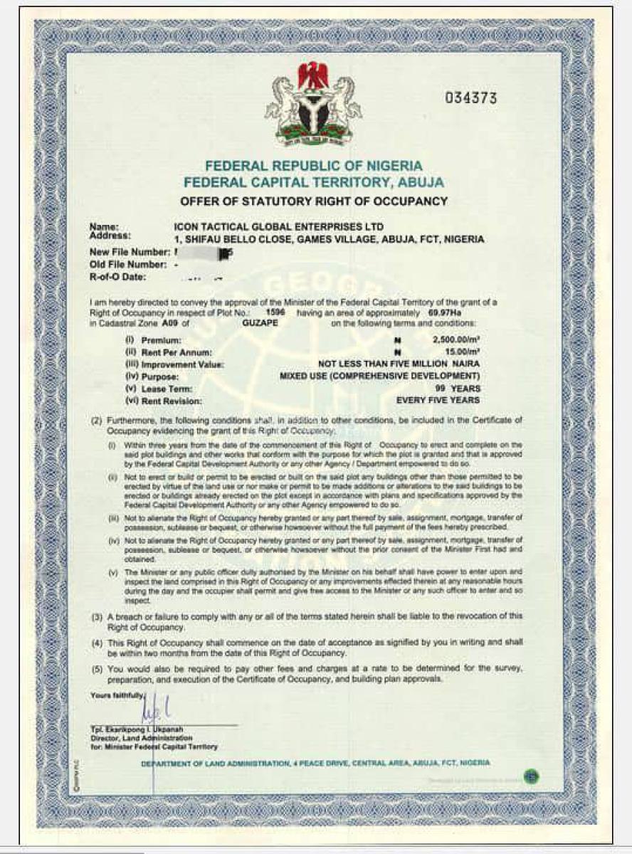 a Standard, Stunning, Lovely Land, Guzape District, Abuja, Residential Land Joint Venture