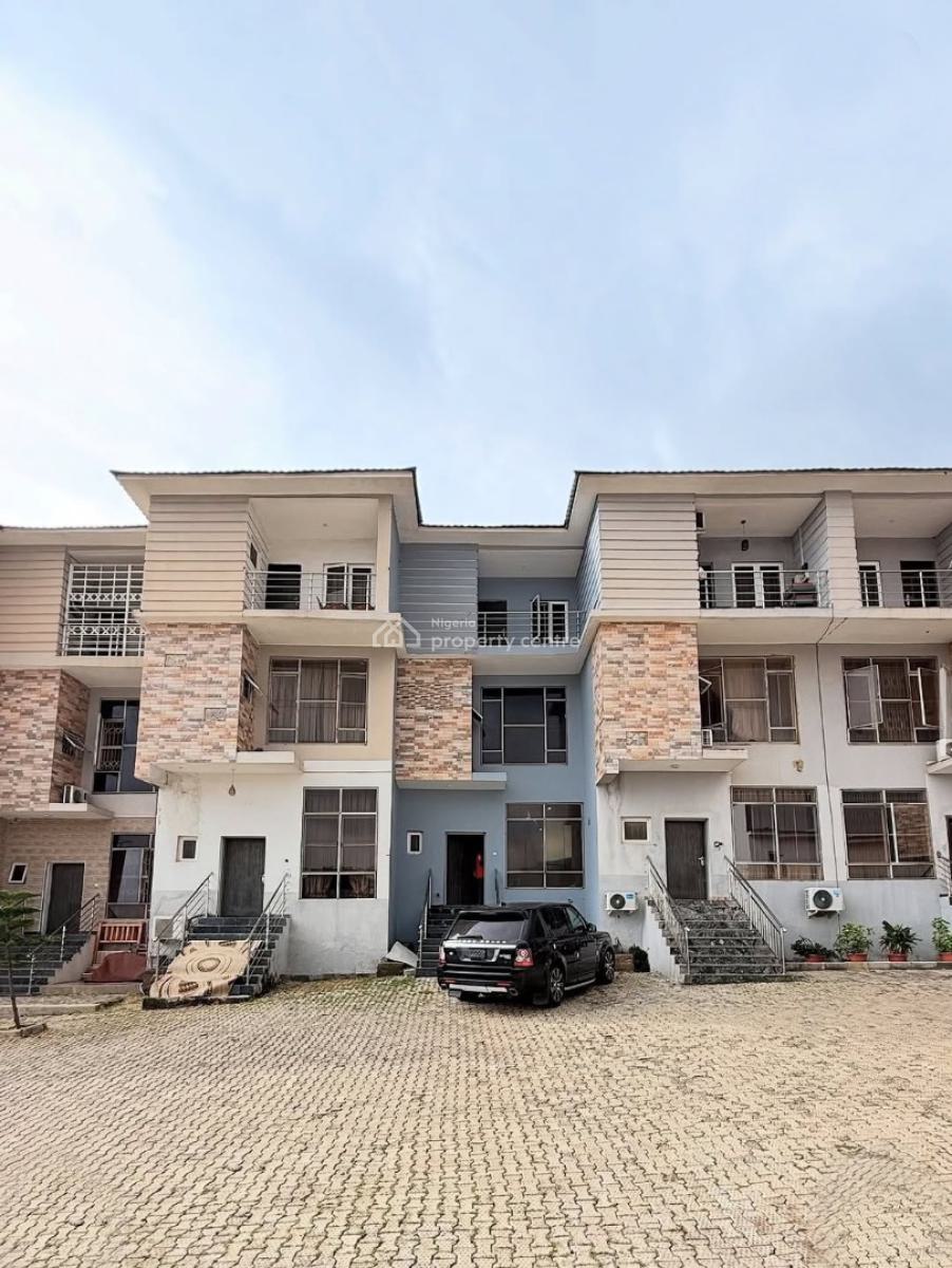 Standard 4 Bedroom Terrace Duplex with Bq, After Coza Church, Guzape District, Abuja, Terraced Duplex for Rent