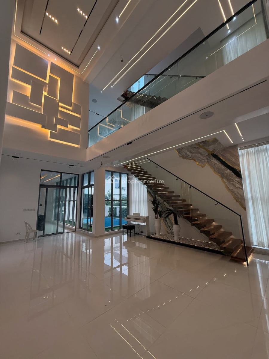 Spacious 5 Bedroom Fully Detached House with Pool, Osapa London, Lekki, Lagos, Detached Duplex for Sale