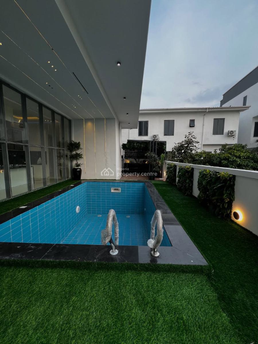 Spacious 5 Bedroom Fully Detached House with Pool, Osapa London, Lekki, Lagos, Detached Duplex for Sale
