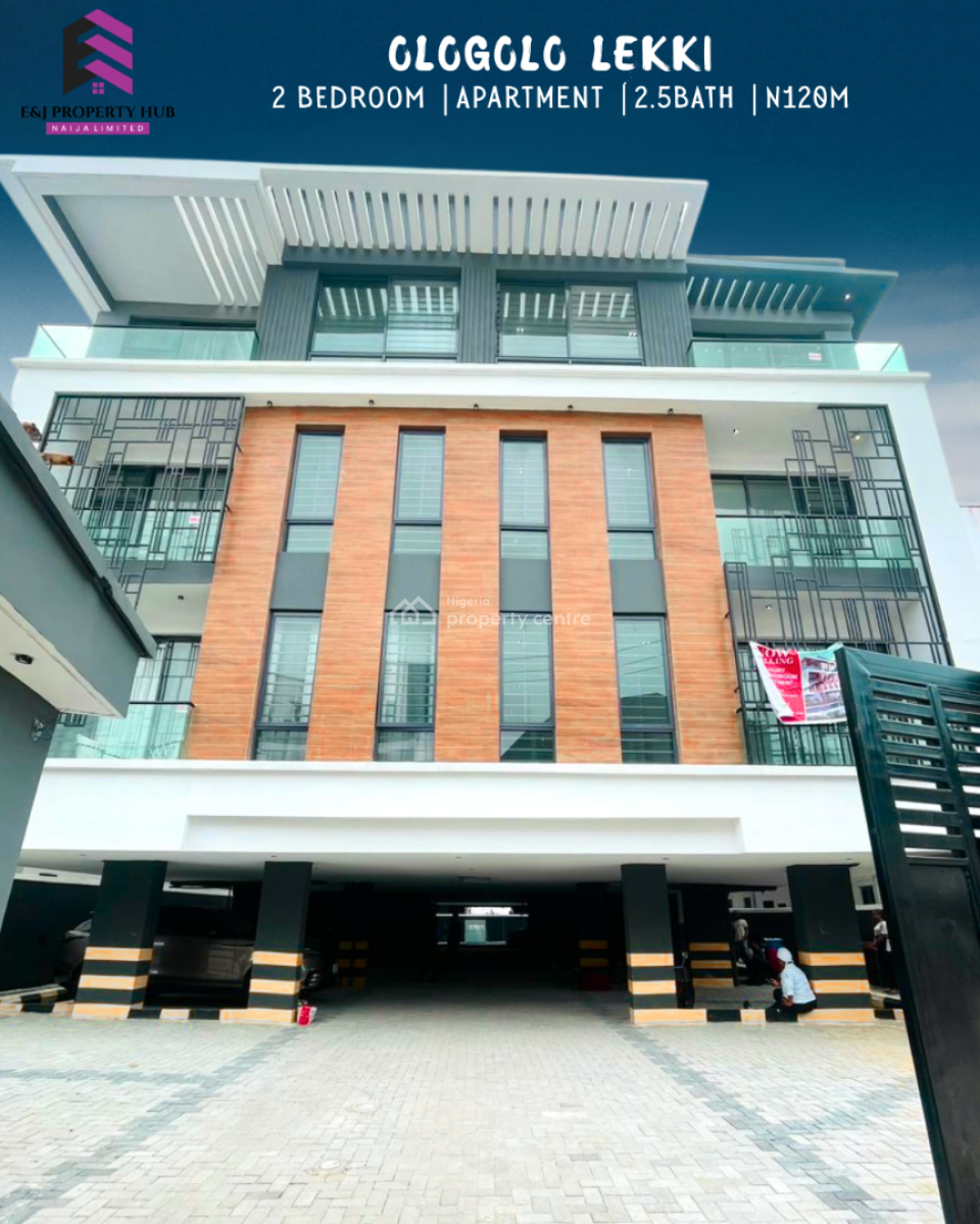 New 2 Bedroom Apartment with Swimming Pool and Elevator, Ologolo Lekki Lagos, Ologolo, Lekki, Lagos, Block of Flats for Sale