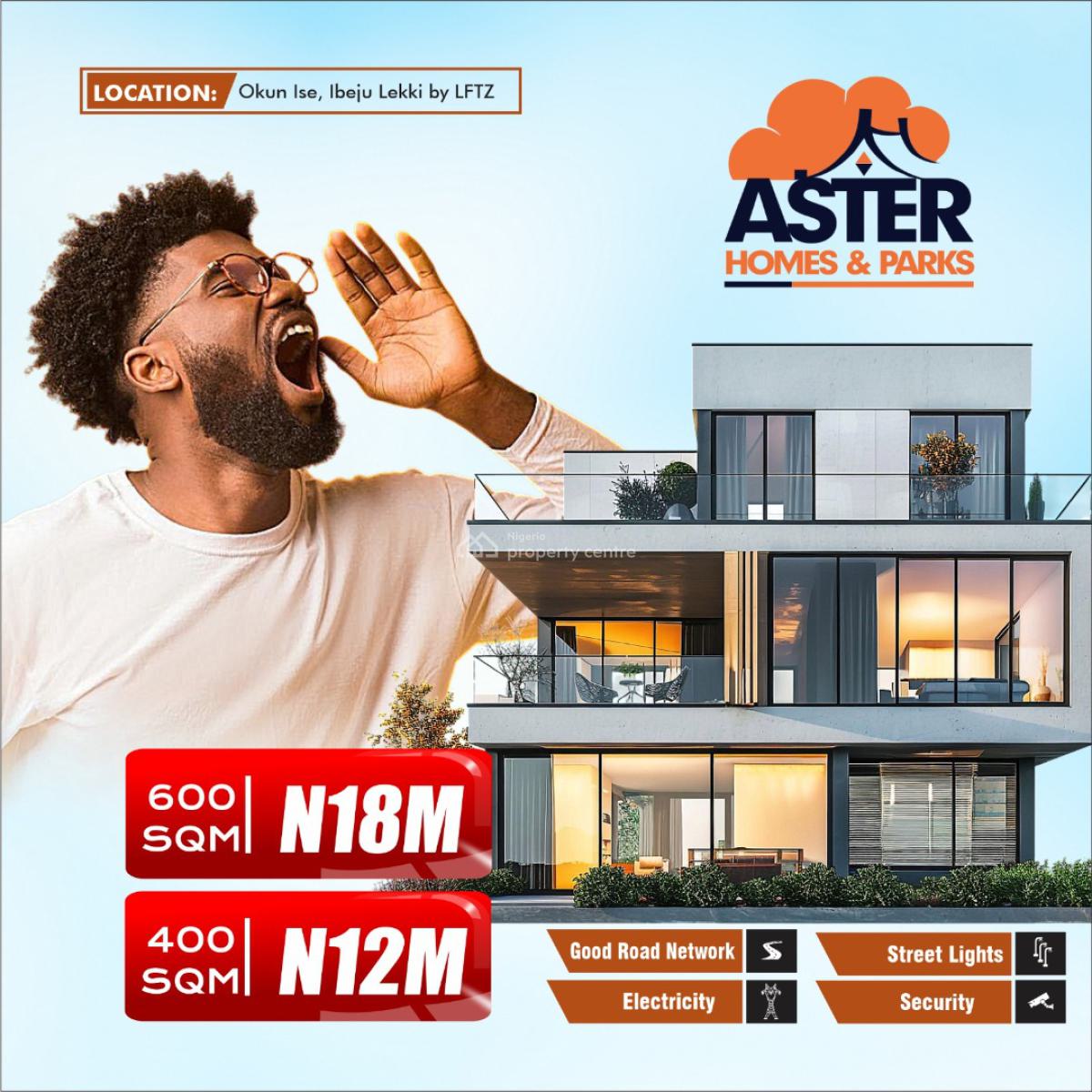 Excision Land, Aster Homes and Parks, Okun-ise, Ibeju Lekki, Lagos, Residential Land for Sale