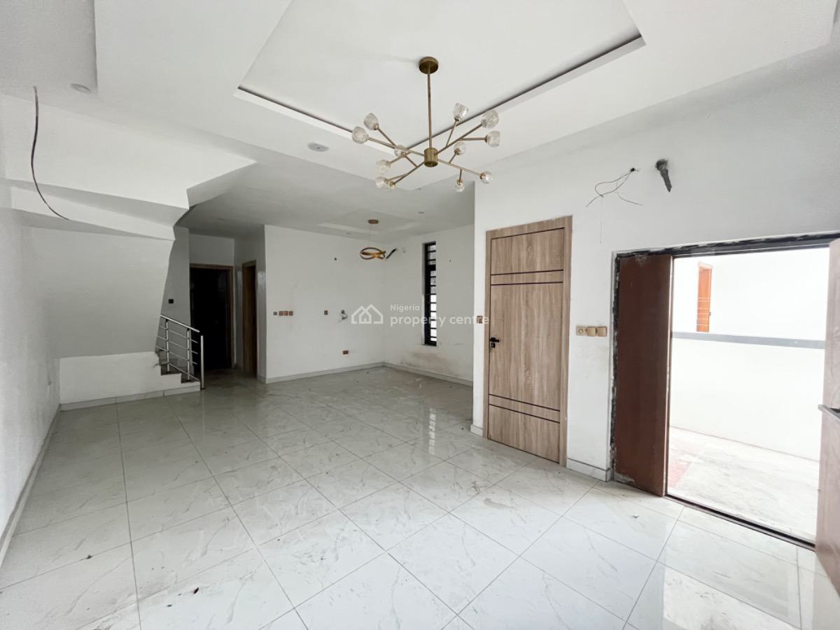 Spacious 4 Bedroom Semi Detached Duplex with Bq Available, Chevron, Lekki, Lagos, Semi-detached Duplex for Rent