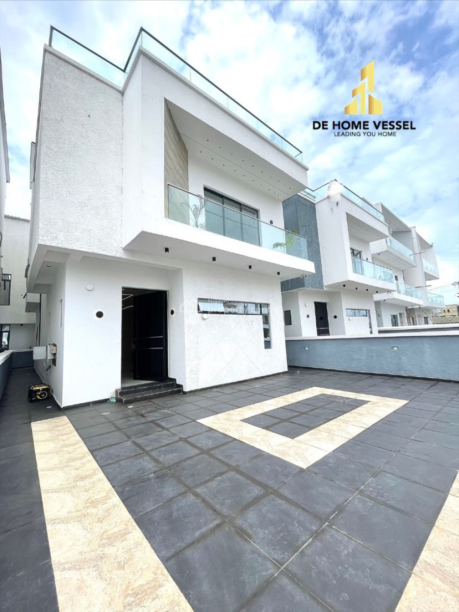 Marvelously Carved 5 Bed Detached Duplex with Cinema, Rooftop Terrace, Osapa, Lekki, Lagos, Detached Duplex for Sale