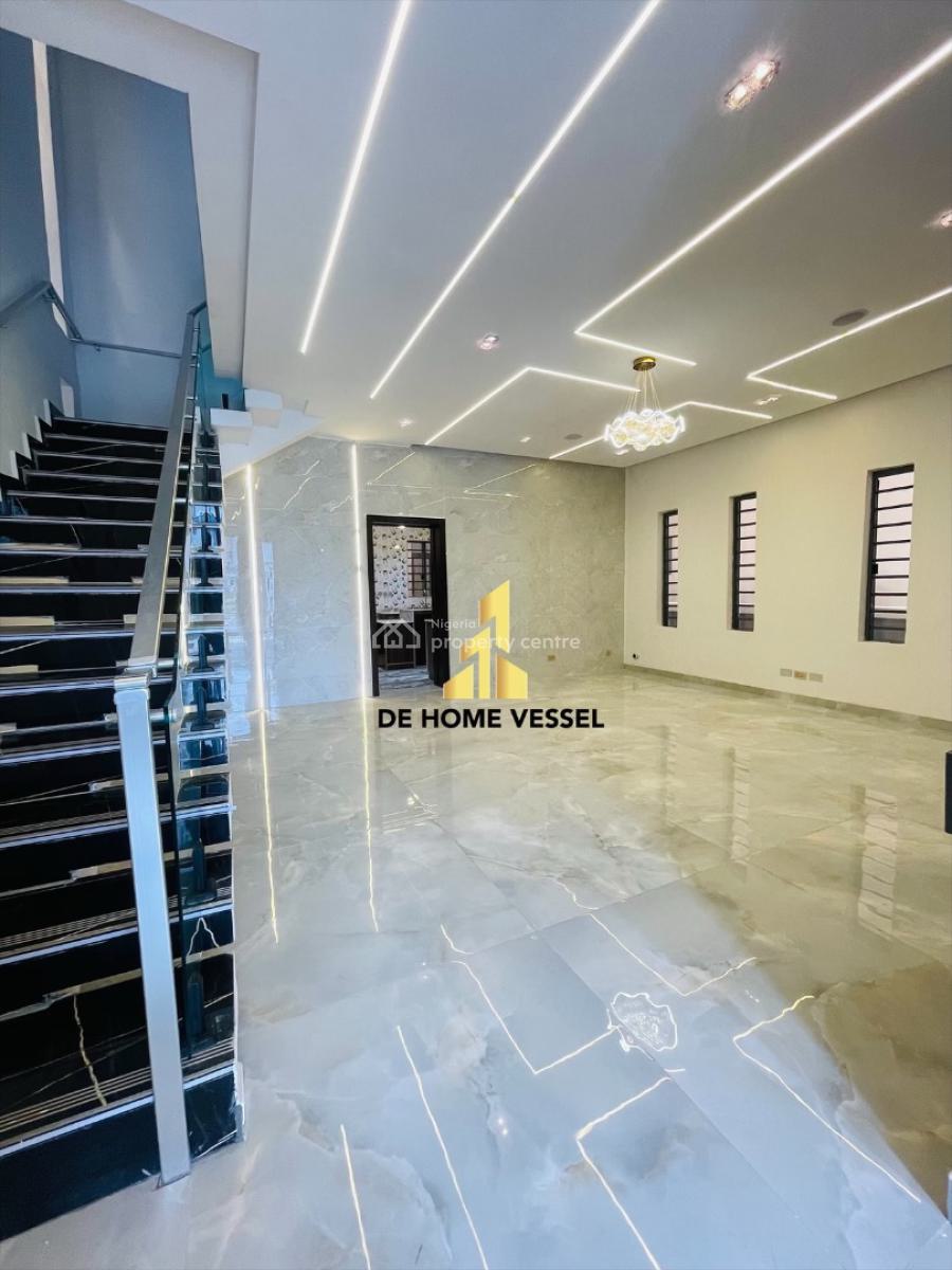 Marvelously Carved 5 Bed Detached Duplex with Cinema, Rooftop Terrace, Osapa, Lekki, Lagos, Detached Duplex for Sale