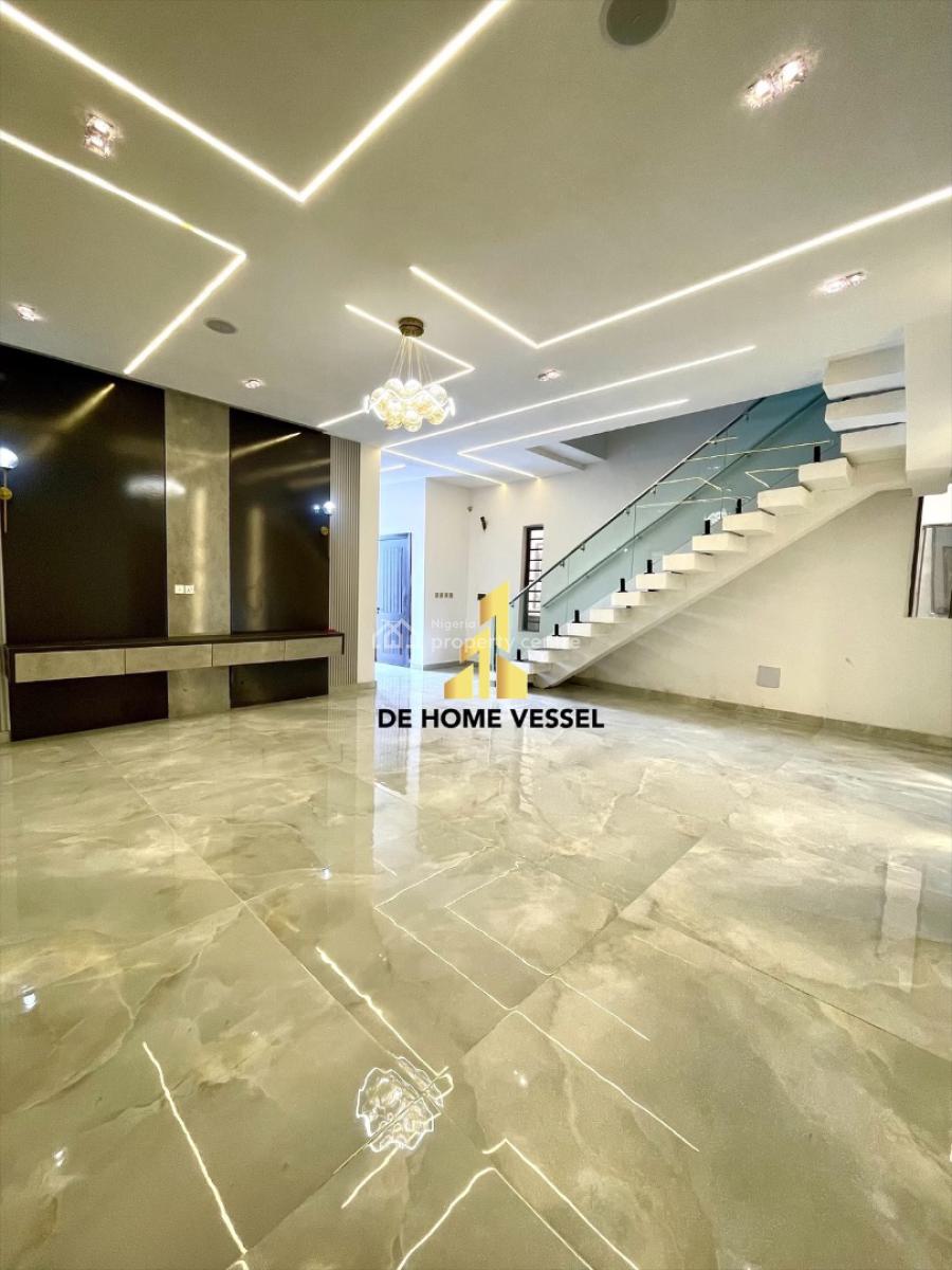 Marvelously Carved 5 Bed Detached Duplex with Cinema, Rooftop Terrace, Osapa, Lekki, Lagos, Detached Duplex for Sale