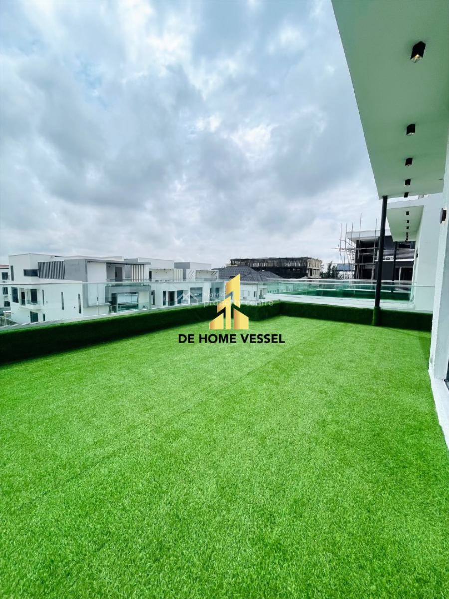 Marvelously Carved 5 Bed Detached Duplex with Cinema, Rooftop Terrace, Osapa, Lekki, Lagos, Detached Duplex for Sale