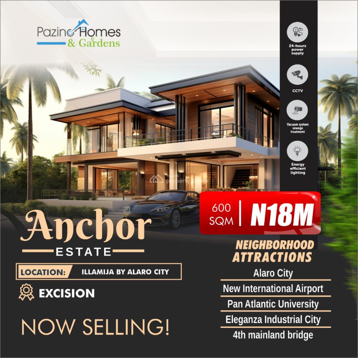 Excision and Dry Estate Land, Anchor Estate, By Alaro City, Ilamija, Ibeju Lekki, Lagos, Residential Land for Sale