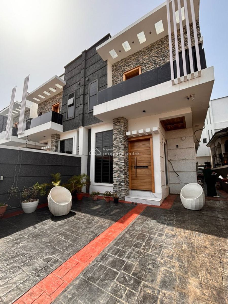 4 Bedroom Semi Detached Duplex with Bq in a Secured Estate, Ikate, Lekki, Lagos, Semi-detached Duplex for Rent