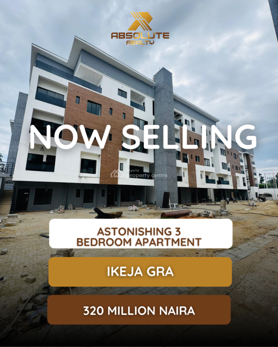 Astonishing 3 Bedroom Apartment, Gra, Ikeja Gra, Ikeja, Lagos, Flat / Apartment for Sale