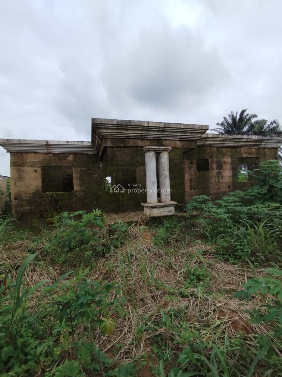 Fantastic Uncompleted Four (4) Bedroom Detached Bungalow, Ifa Ikot Abia, Off Oron Road, Uyo, Akwa Ibom, Detached Bungalow for Sale