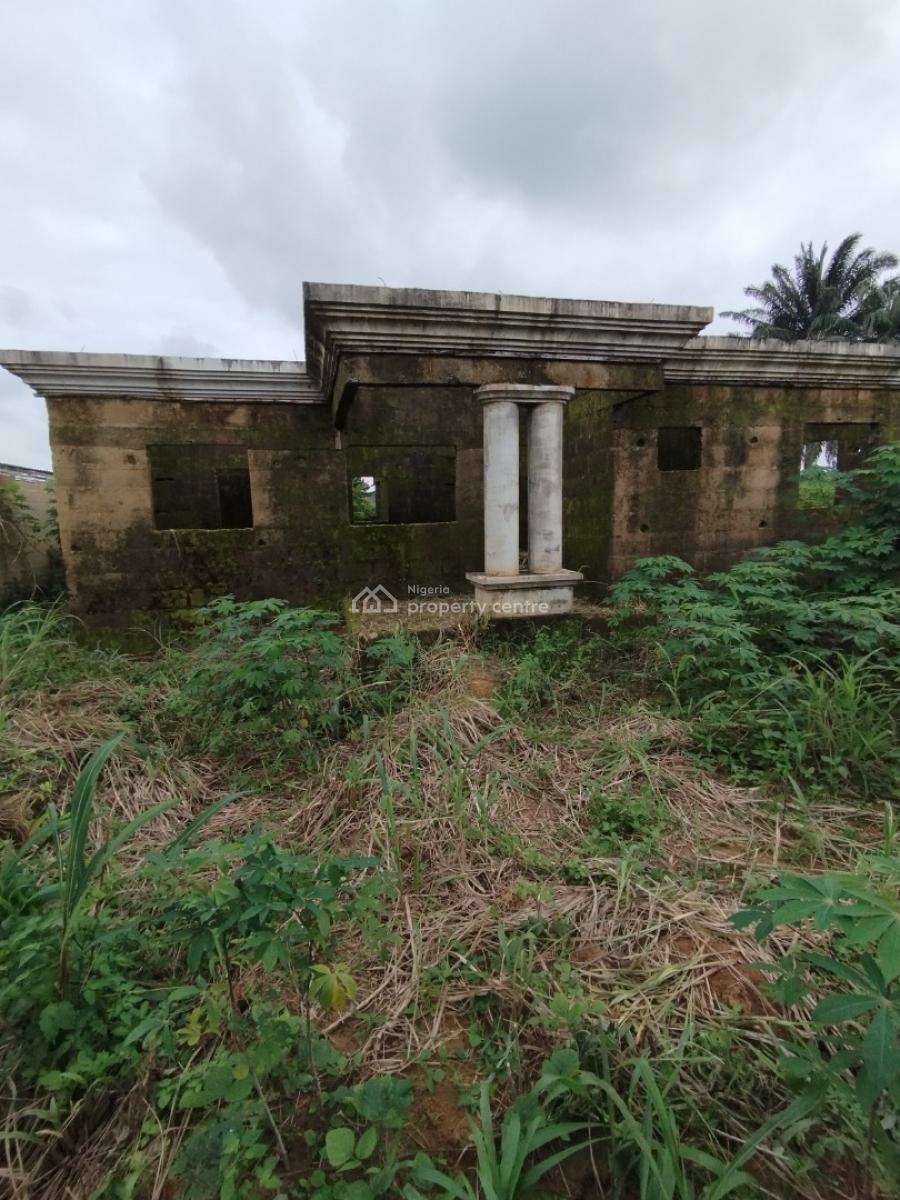 Fantastic Uncompleted Four (4) Bedroom Detached Bungalow, Ifa Ikot Abia, Off Oron Road, Uyo, Akwa Ibom, Detached Bungalow for Sale