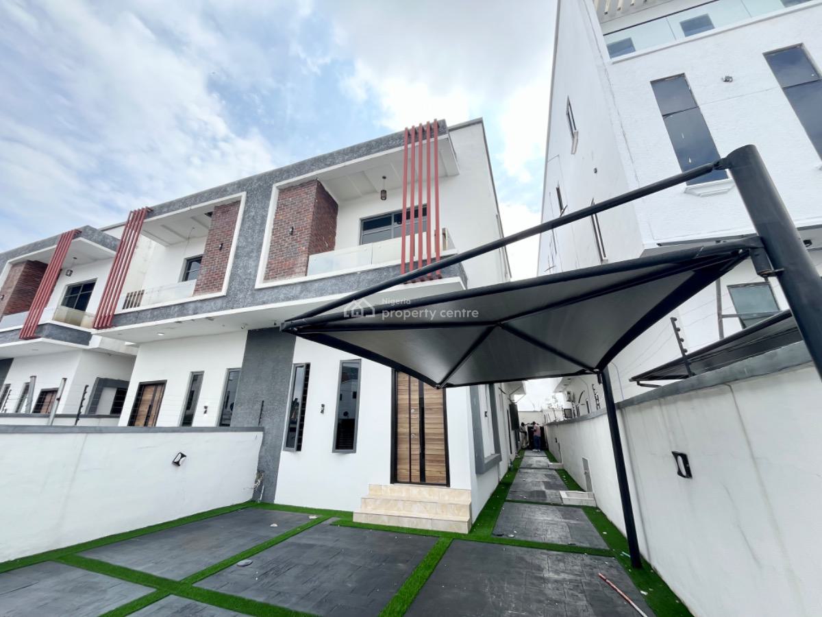 Modern 4 Bedroom Semi Detached Duplex with Bq Available, Chevron, Lekki, Lagos, Semi-detached Duplex for Rent