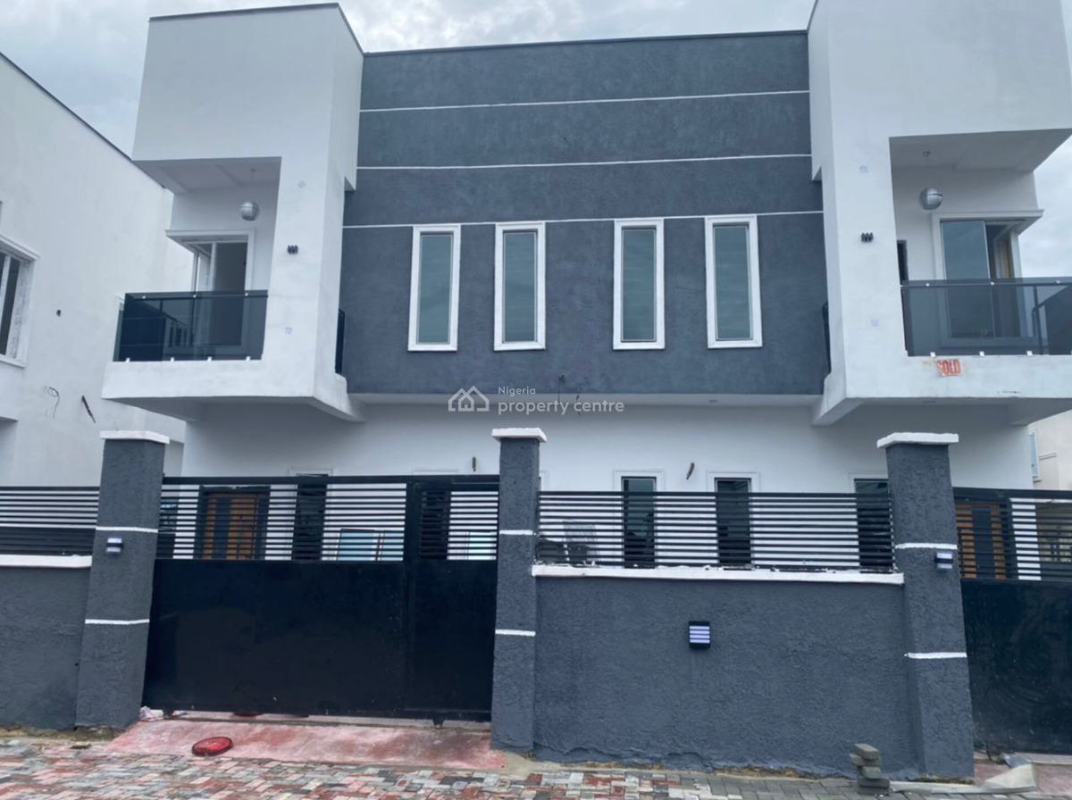 Well Mentained 4 Bedroom Semi Detached Duplex+ Bq at Chevron  Lekki, Chevron Drive Lekki Lagos, Igbo Efon, Lekki, Lagos, Semi-detached Duplex for Sale
