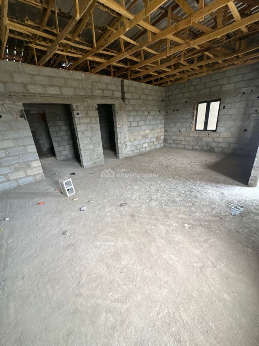 Massive 4 Bedroom Semi Finished Terrace Duplex, Bq, Tarred, Serene Neighborhood on a Tarred Access Road, Gaduwa, Abuja, Terraced Duplex for Sale