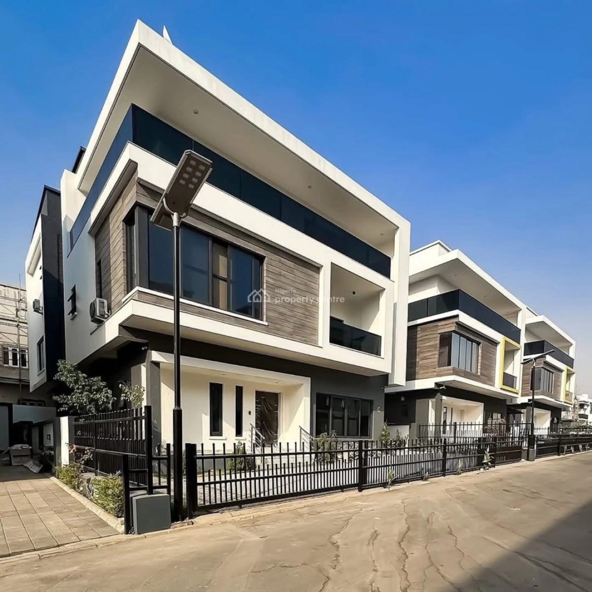 Masterfully Crafted 6 Bedroom Detached Duplex,bq, 3living Rooms, Serene Neighborhood Inside a Gated Mini Estate, Guzape District, Abuja, Detached Duplex for Sale