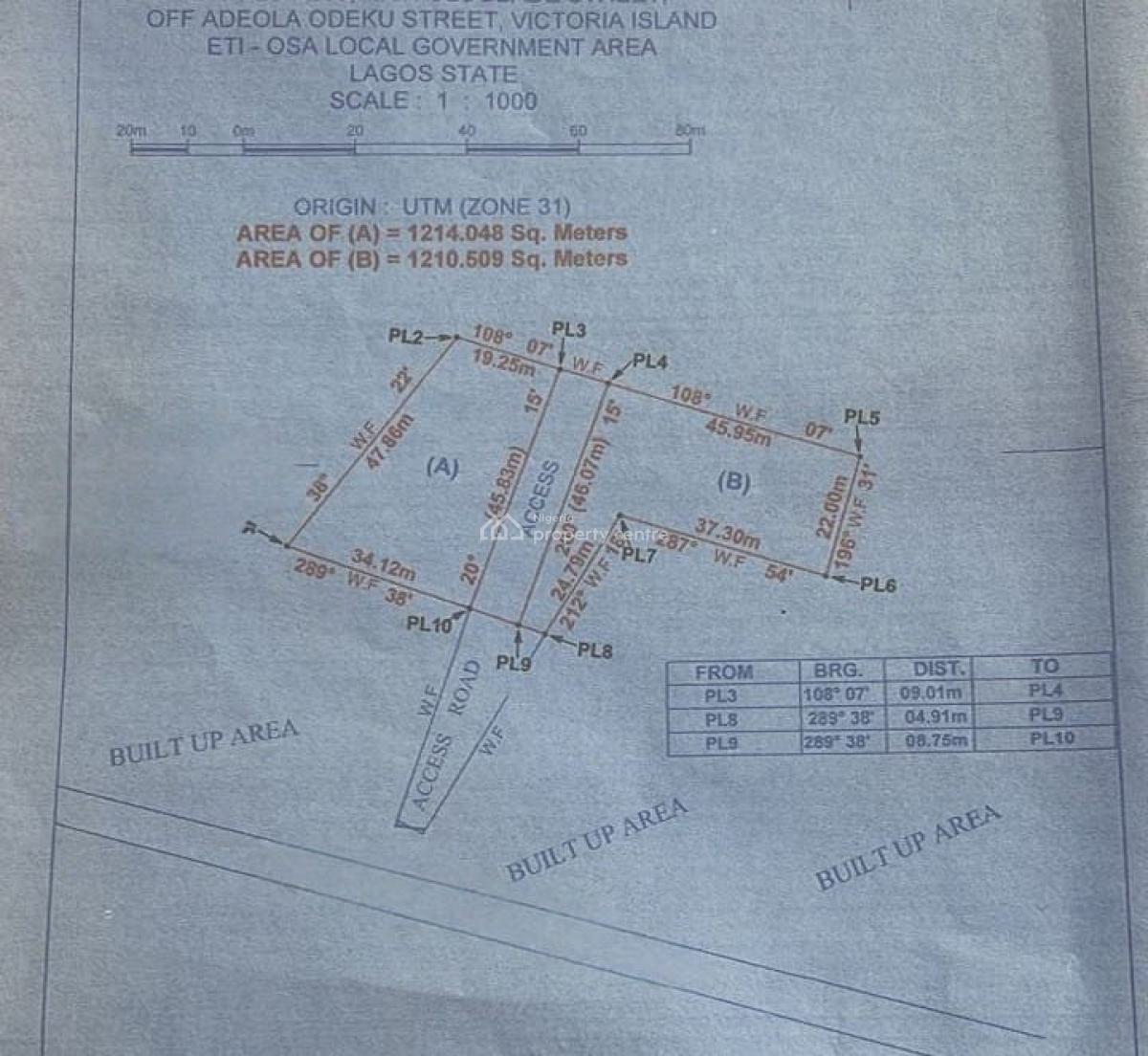 Valuable Land, Off Adeola Odeku, Victoria Island (vi), Lagos, Mixed-use Land for Sale