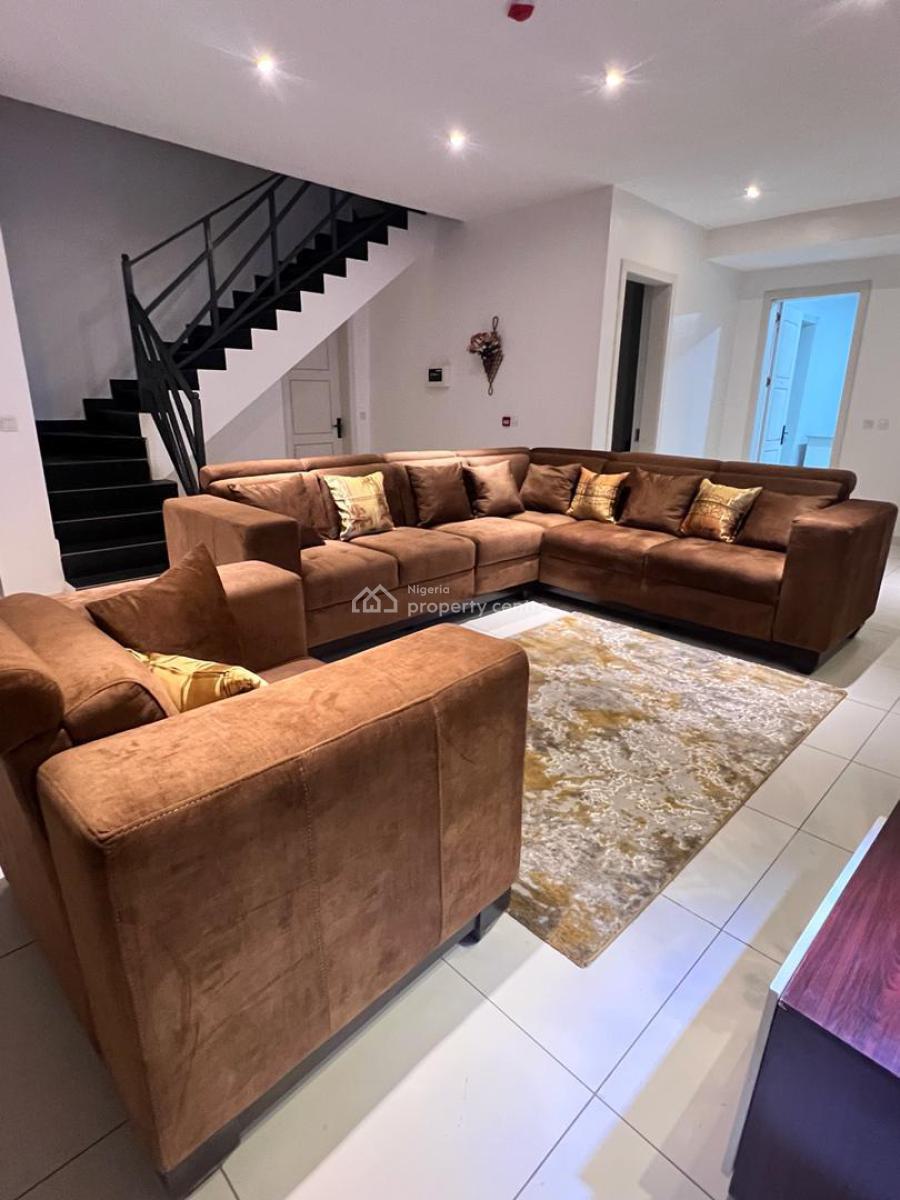 Fully Furnished 4 Bedroom Maisonette with a Study Room and Bq, Igbo Efon, Lekki, Lagos, Flat / Apartment for Sale