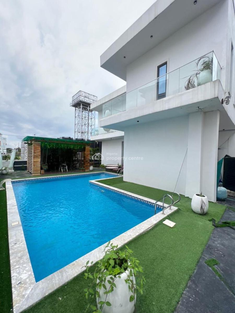 Furnished 5bedrooms Detached Duplex with Swimming Pool and Bq, Osapa, Lekki, Lagos, Detached Duplex for Rent