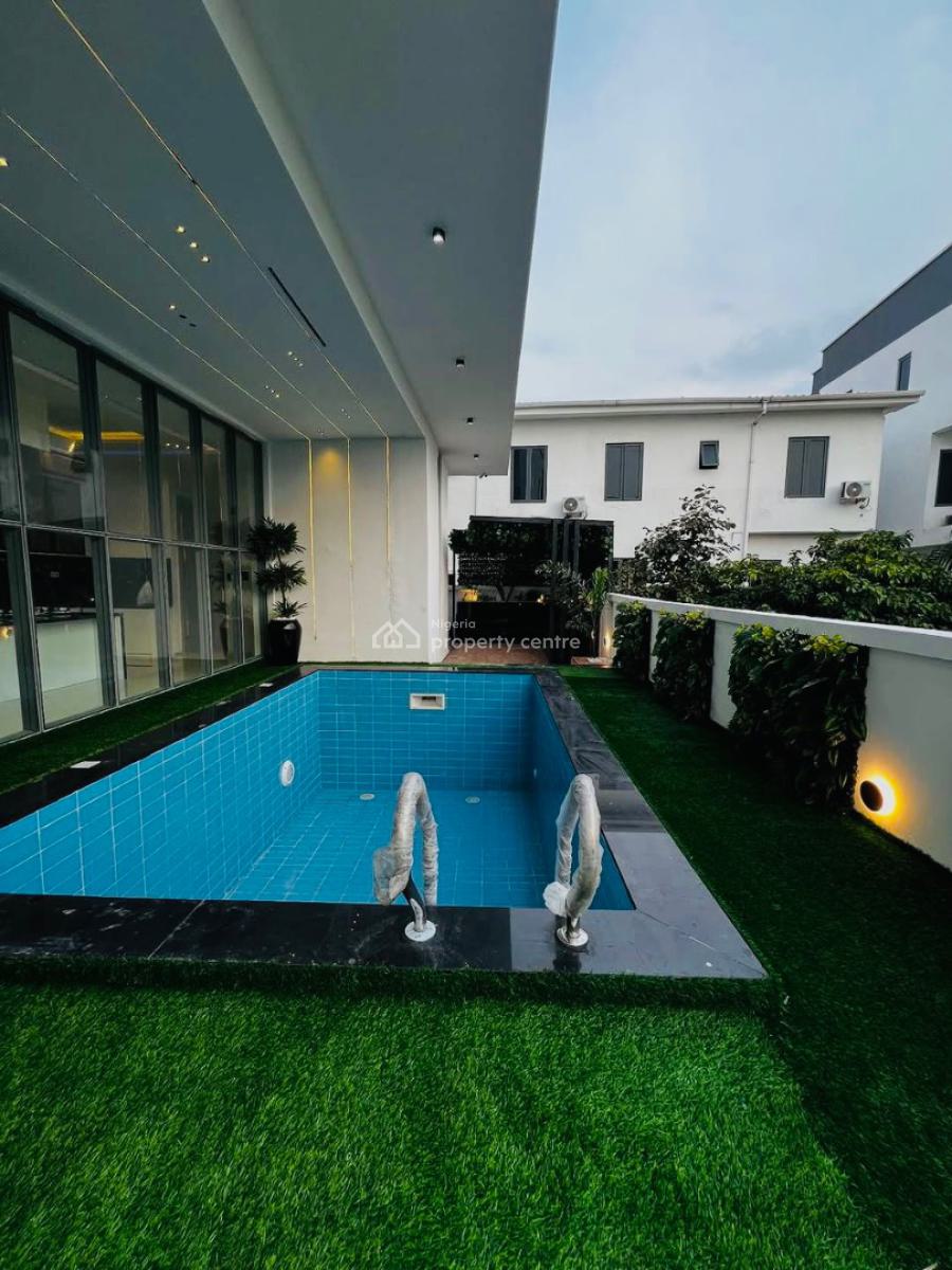Contemporary Automated Duplex with Rooftop Terrace, Cinema, Gym & Pool, Located in a Serene, Secured and Beautiful Estate, Osapa, Lekki, Lagos, Detached Duplex for Sale