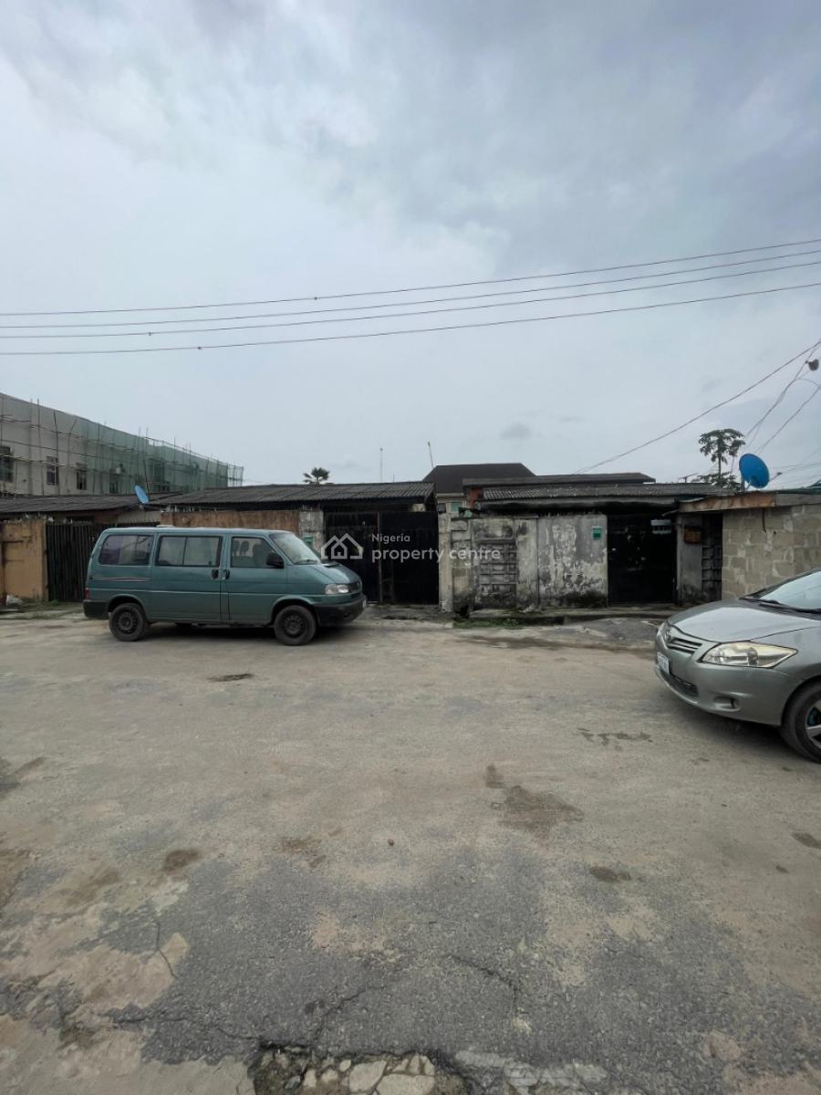 a Buy and Rebuild Bungalow in a Well Interlocked Street and Serene Env, Adeniran Ogunsansa, Surulere, Lagos, Block of Flats for Sale