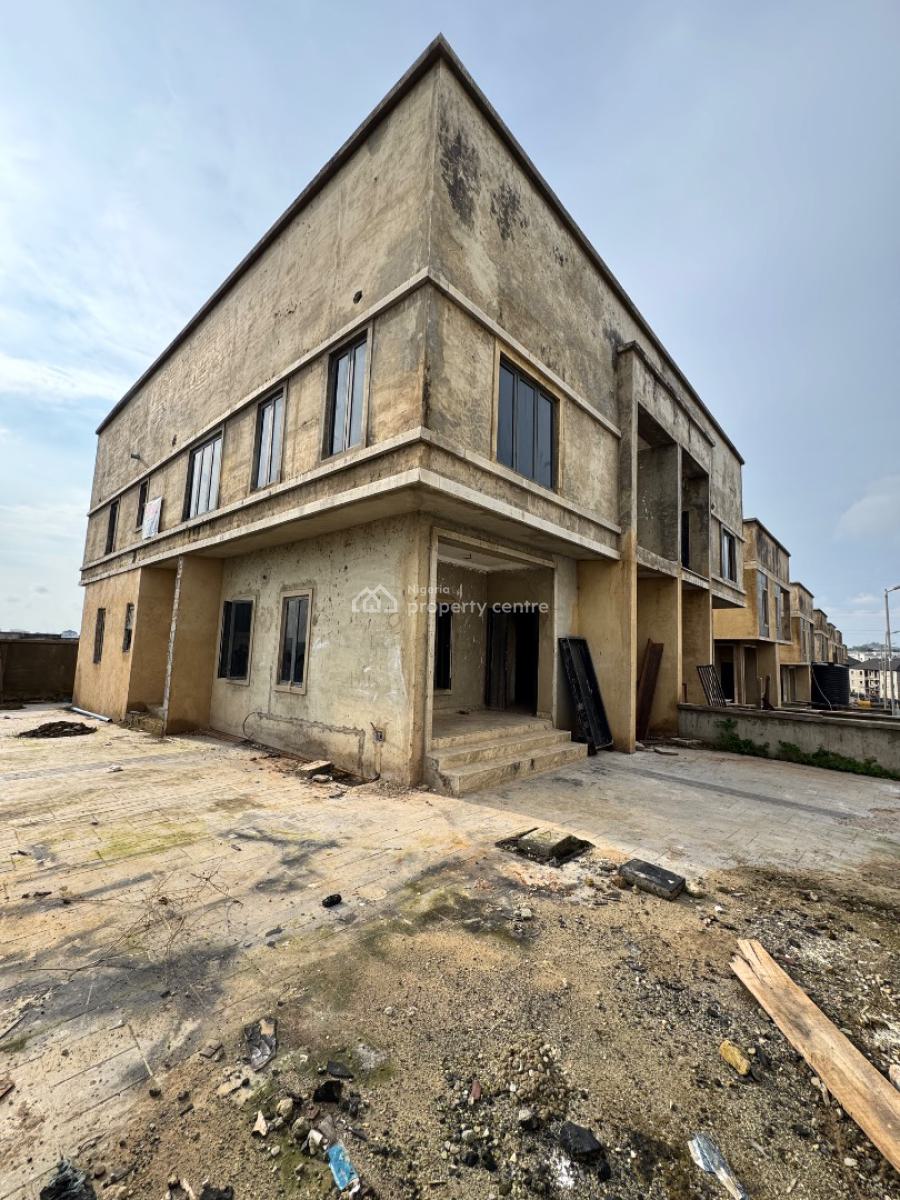 Massively Spacious 4beds Semi Detached Duplex ( Advanced Carcass), Off Oladipo Diya Way, Apo, Abuja, Semi-detached Duplex for Sale