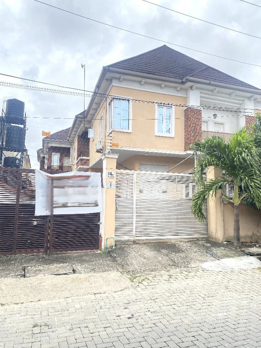 Semi Detached 4 Bedroom  Duplex with 2 Bq in a Secured Estate, Lekki, Lekki, Lagos, Semi-detached Duplex for Sale