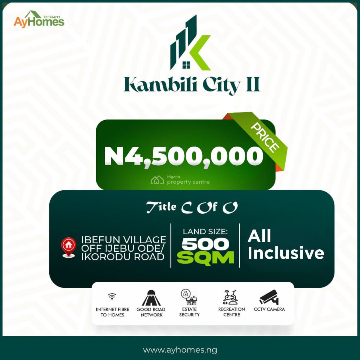 Get an Affordable C of O Property Facing a Tarred Road, Ikorodu, Lagos, Mixed-use Land for Sale