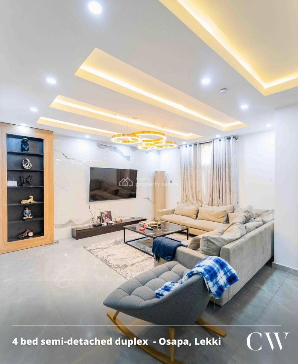 4 Bedrooms Semi Detached Duplex, Osapa, Lekki, Lagos, Semi-detached Duplex for Sale