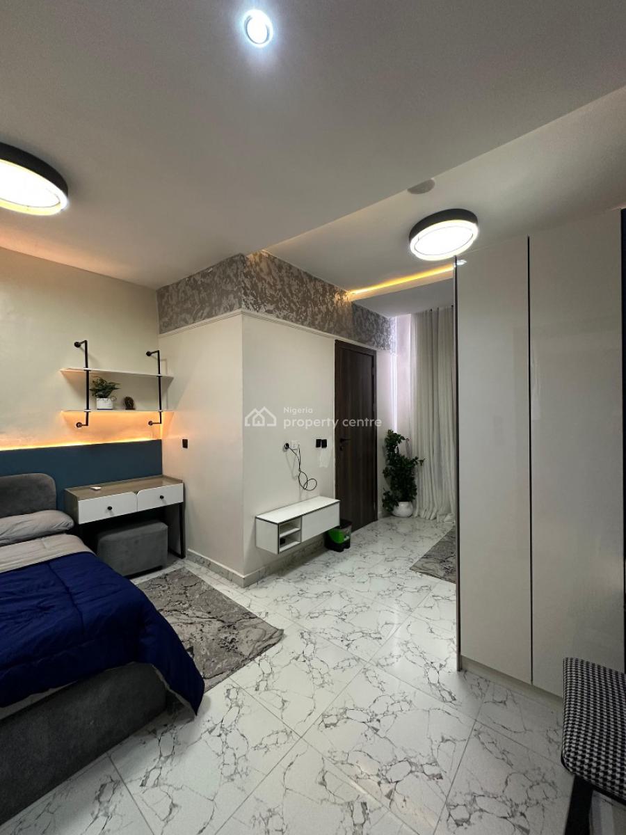Fully Furnished 2 Bedroom Apartment with Elevator and Lithium Solar, Perfect for Investment in Berra Estate, Chevron, Lekki, Lagos, Block of Flats for Sale