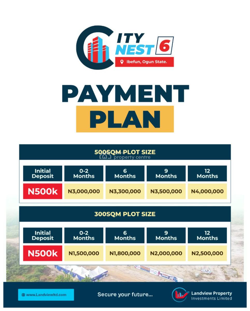 Land with Government Allocation Selling Fast on Promo, City Nest Phase 6, Ibefun, Ijebu East, Ogun, Residential Land for Sale