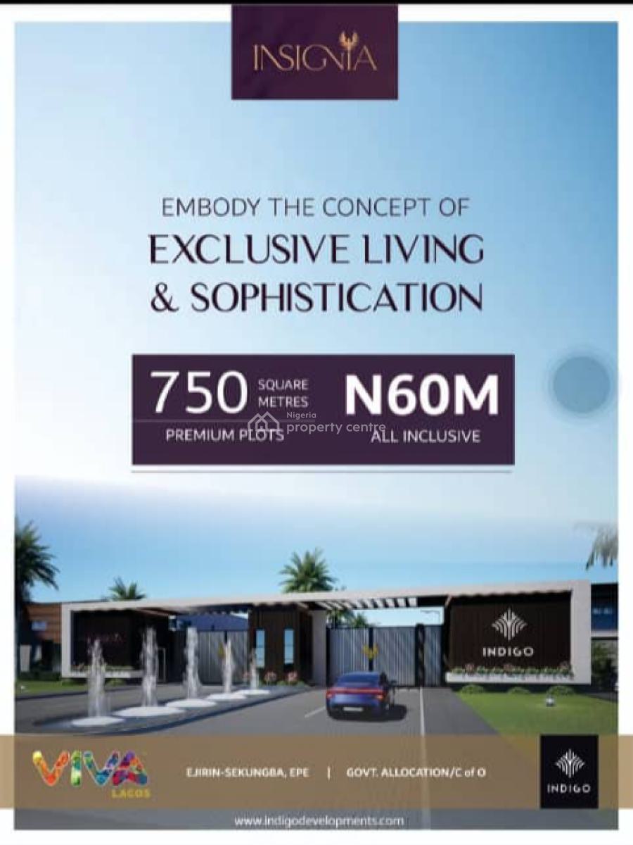 750 Sqm Bare Land in a Gated Estate, Ikotin, Epe, Lagos, Residential Land for Sale