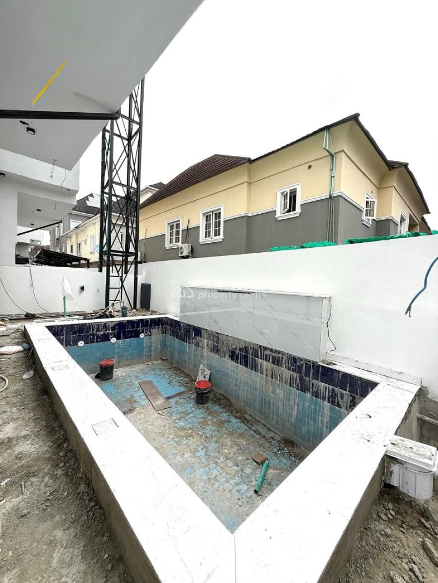 Spacious 5 Bedrooms Fully Detached House with Pool, Chevron, Lekki, Lagos, Detached Duplex for Sale