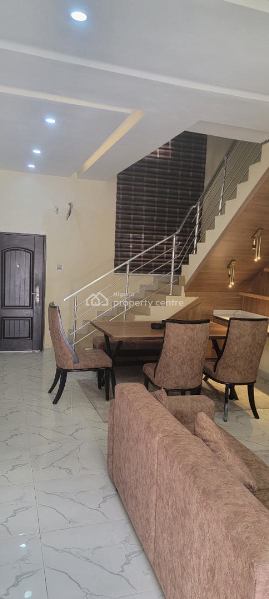 Luxury Furnished 3 Bedroom Terrace Duplex + Solar, Off Abraham Adesanya, Ajah, Lagos, Terraced Duplex for Rent