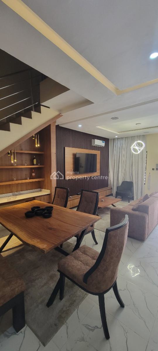 Luxury Furnished 3 Bedroom Terrace Duplex + Solar, Off Abraham Adesanya, Ajah, Lagos, Terraced Duplex for Rent
