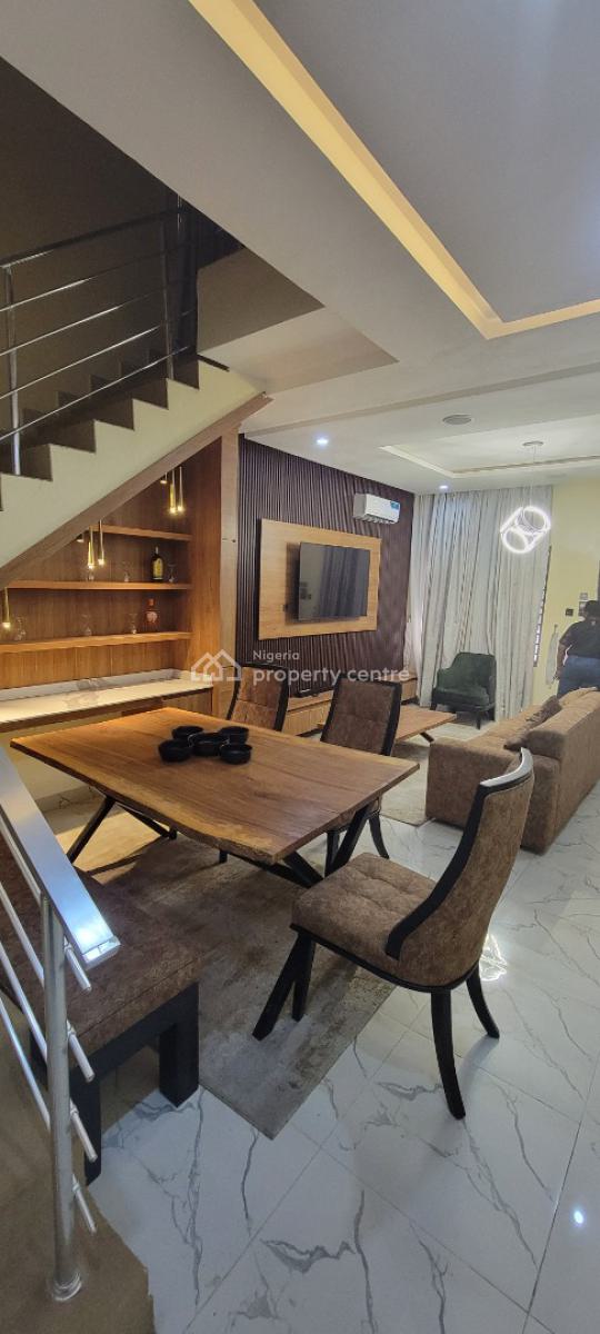 Luxury Furnished 3 Bedroom Terrace Duplex + Solar, Off Abraham Adesanya, Ajah, Lagos, Terraced Duplex for Rent