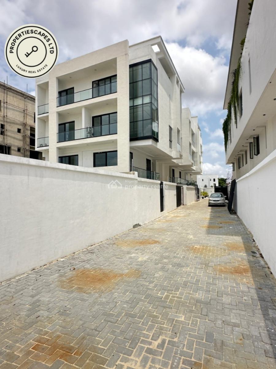 Waterview 5 Bedroom Terraced Duplex with Swimming Pool, Elevator, Roof, Banana Island, Ikoyi, Lagos, Terraced Duplex for Sale