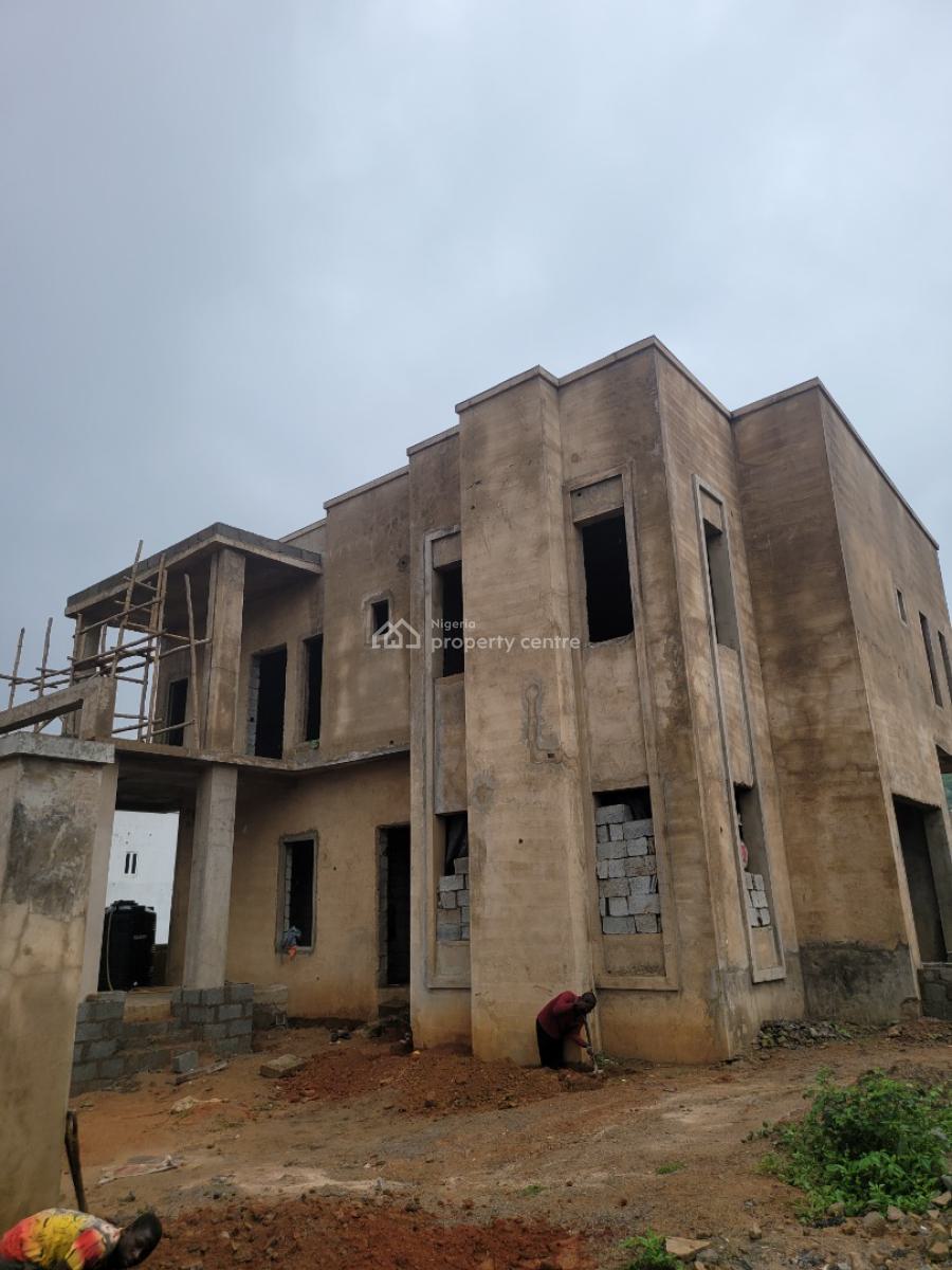 Semi Finished 4 Bedroom Semi-detached House, Diplomatic Estate, Katampe Extension, Katampe, Abuja, Detached Duplex for Sale