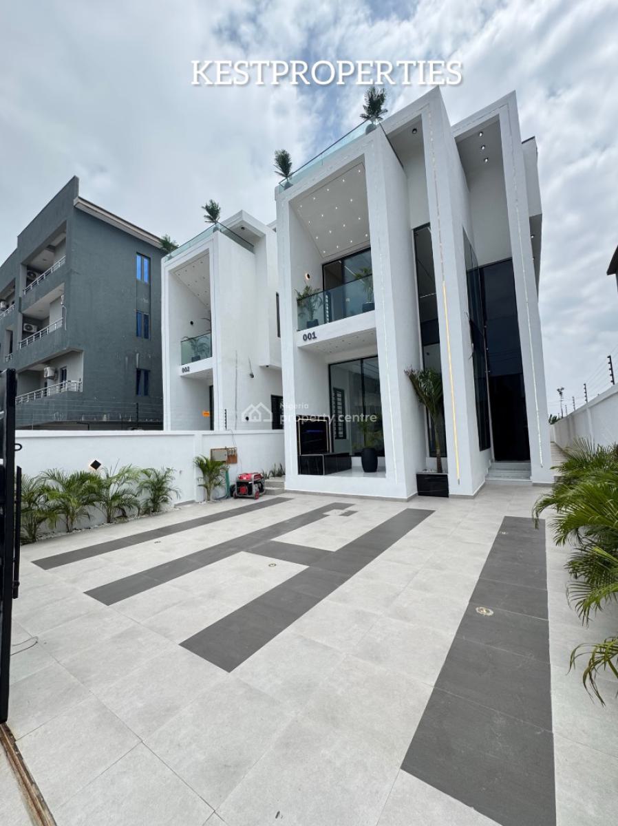 5 Bedroom Fully Detached Duplex with Pool, Bq in a Secure Estate, 2nd Toll Gate, Lekki, Lagos, House for Sale