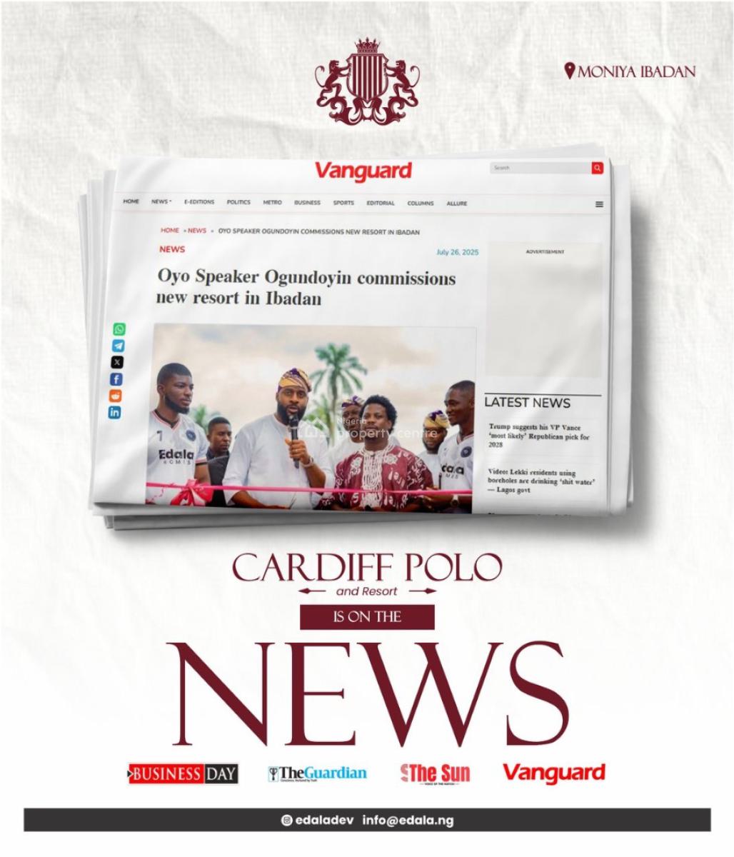 Cardiff Polo and Resort -a Resort Estate in Moniya Ibadan, Ibadan, Moniya, Ibadan, Oyo, Residential Land for Sale