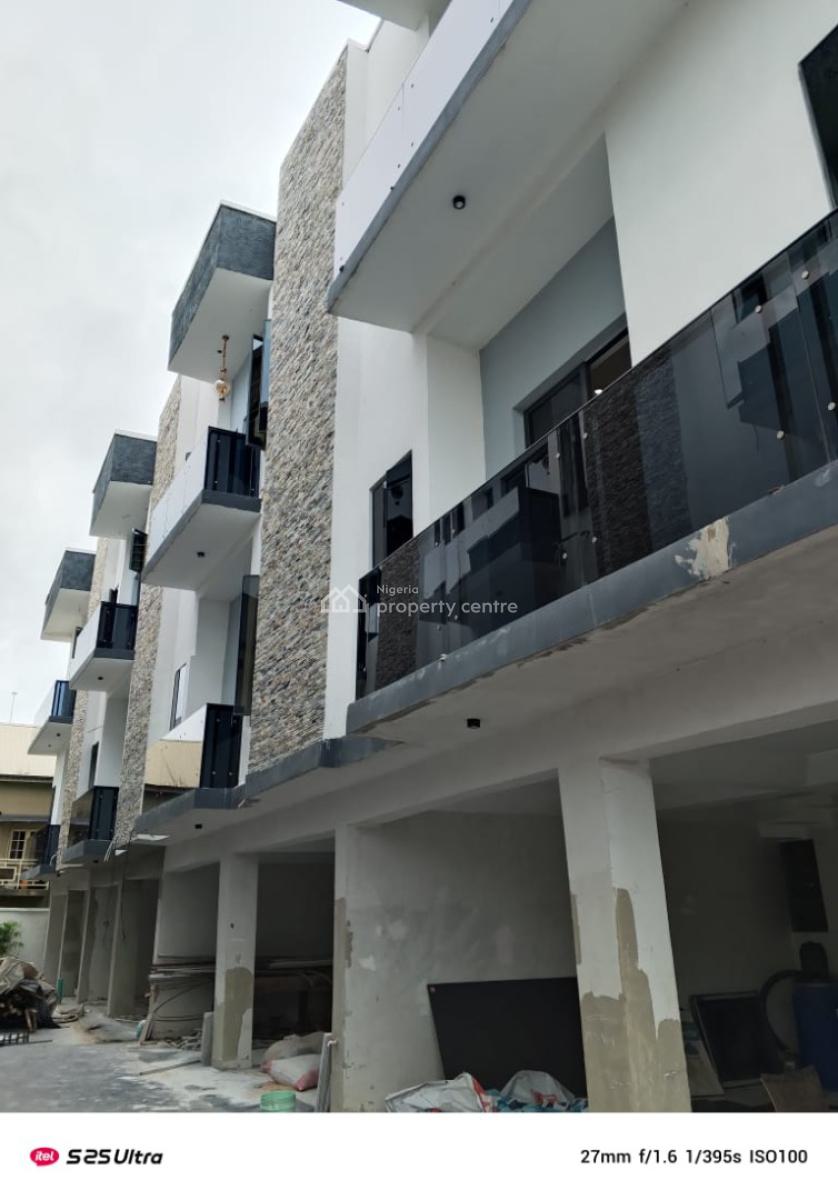 Fully Serviced 4 Bedroom Terrace Duplex with 2 Sitting Room & Bq, Bashorun Estate, Sangotedo, Ajah, Lagos, Terraced Duplex for Sale