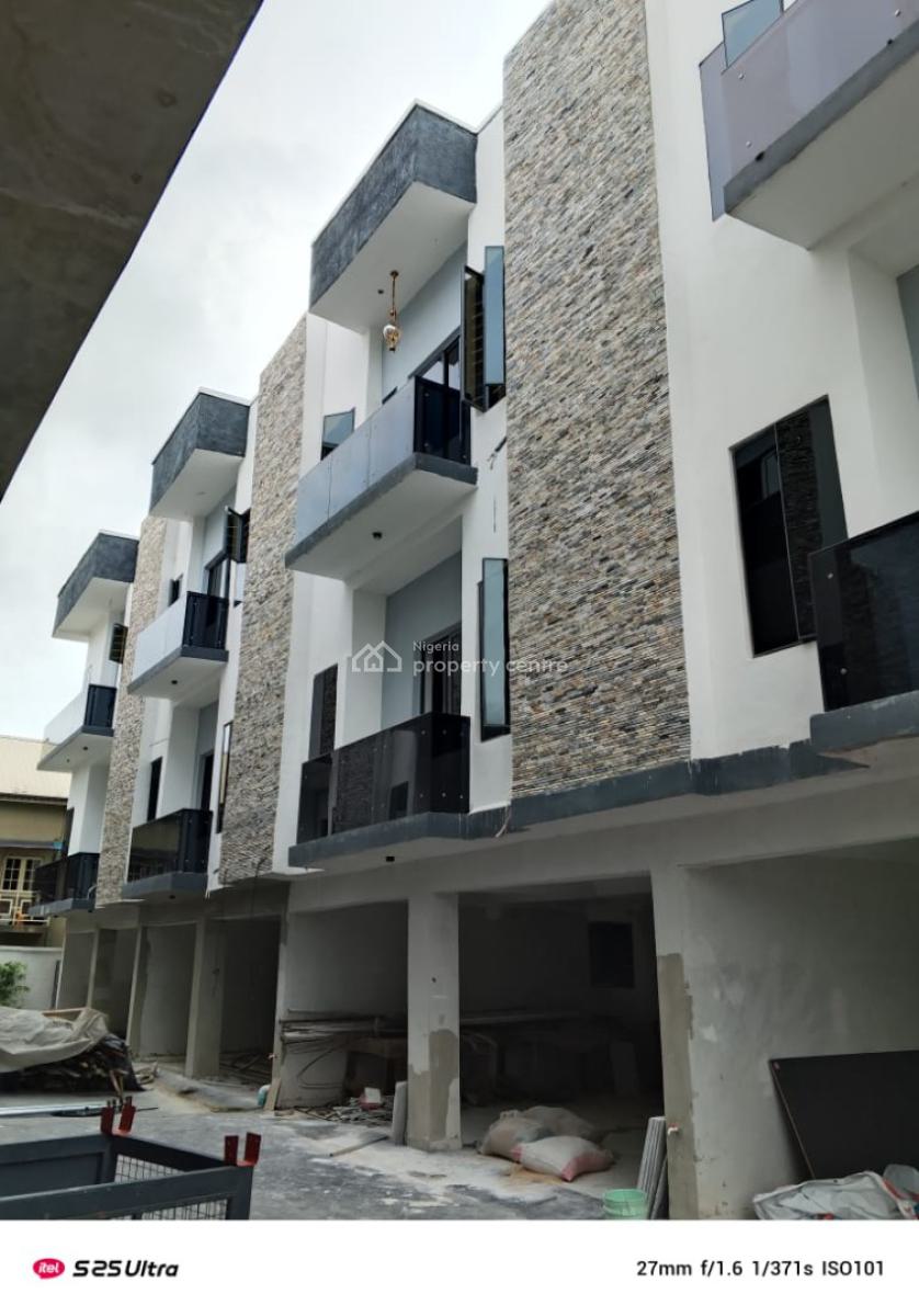 Fully Serviced 4 Bedroom Terrace Duplex with 2 Sitting Room & Bq, Bashorun Estate, Sangotedo, Ajah, Lagos, Terraced Duplex for Sale