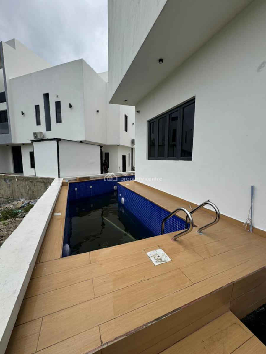 Enormous 4 Bedroom Duplex with a Bq,pool,cinema, Osapa, Lekki, Lagos, House for Sale