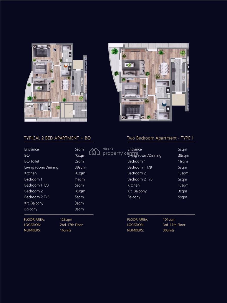 Off-plan 2 Bedroom Apartment, Waterside Road, Oniru, Victoria Island (vi), Lagos, Flat / Apartment for Sale