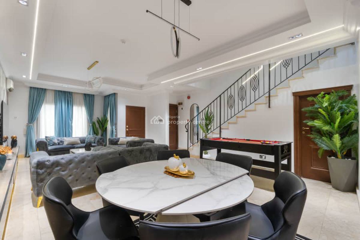 Exquisitely Furnished 4 Bedroom Terrace House, Lekki Phase 1, Lekki, Lagos, Terraced Duplex Short Let