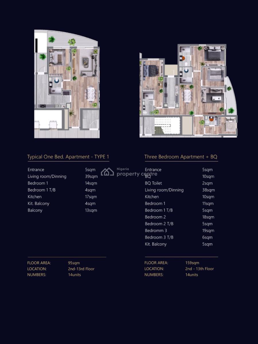 Off-plan 1 Bedroom Apartment, Waterside Road, Oniru, Victoria Island (vi), Lagos, Mini Flat (room and Parlour) for Sale