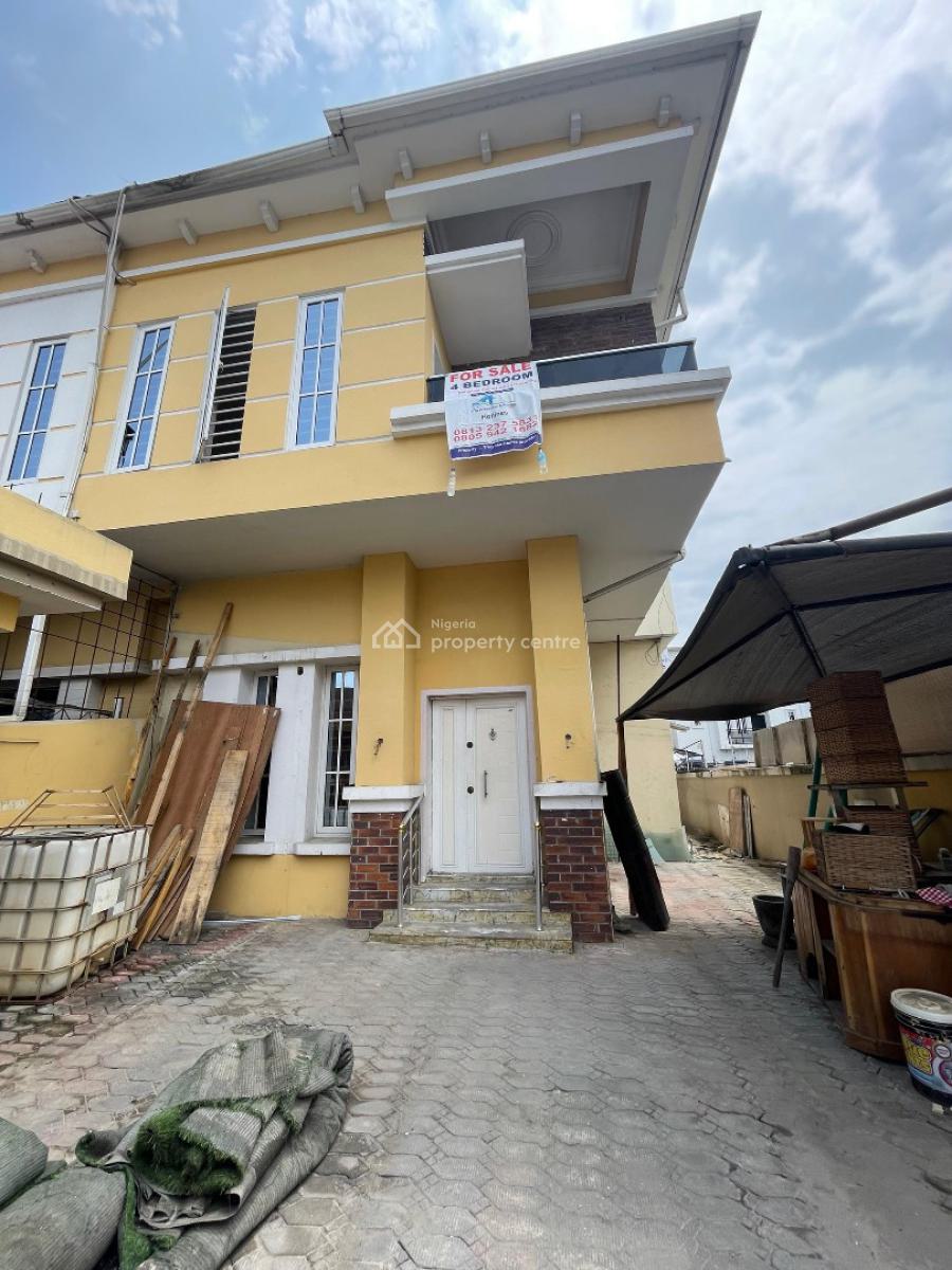 4 Bedroom Semi Detached Duplex with a Room Bq, Chevron Alternative, Lekki, Lagos, Semi-detached Duplex for Rent