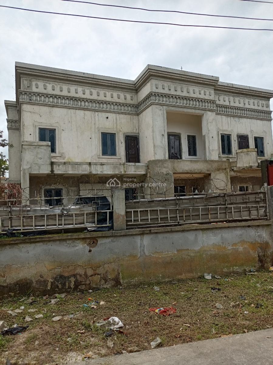 90% Completed Four Bedroom Duplex with 3 Units of Self Contained Bq, Wokekoro Street, Old Gra, Port Harcourt, Rivers, Detached Duplex for Sale