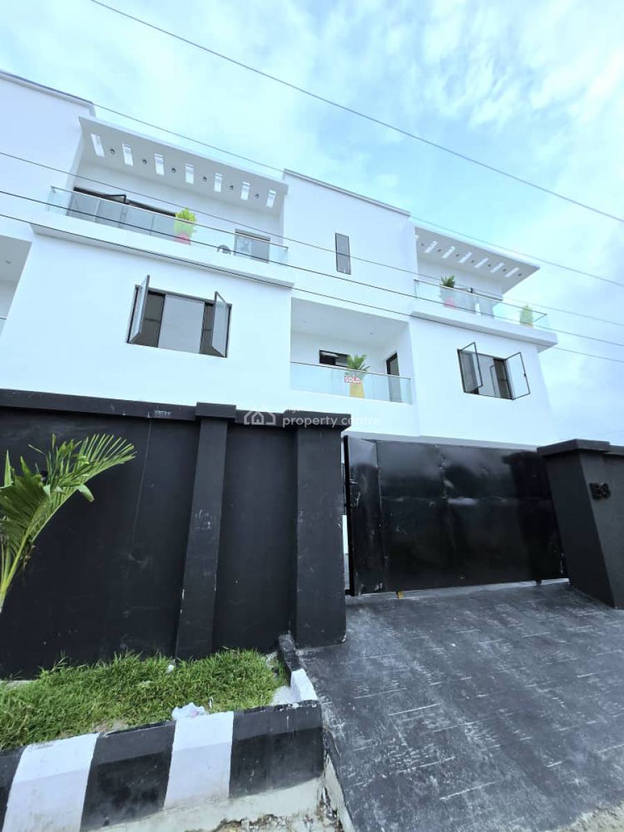 Newly Built Self-service 4 Bedroom Townhouse with Pool & Bq, Ikate, Lekki, Lagos, Terraced Duplex for Rent
